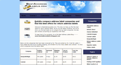 Desktop Screenshot of bestaddresslabels.com